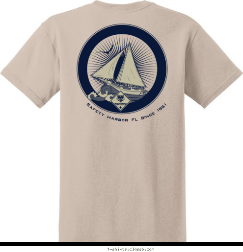 Safety Harbor FL Since 1951 Cub Scout Pack 43 T-shirt Design 