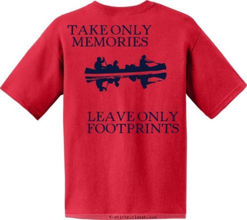 GLENS FALLS, NY LEAVE ONLY FOOTPRINTS TAKE ONLY MEMORIES TROOP 6 BOY SCOUT T-shirt Design 