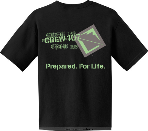 CREW 107 DECATUR, GA TREK AA-629-AA Prepared. For Life.  107 CREW  CREW 123 CREW 123 CREW 123 CREW 123 T-shirt Design 