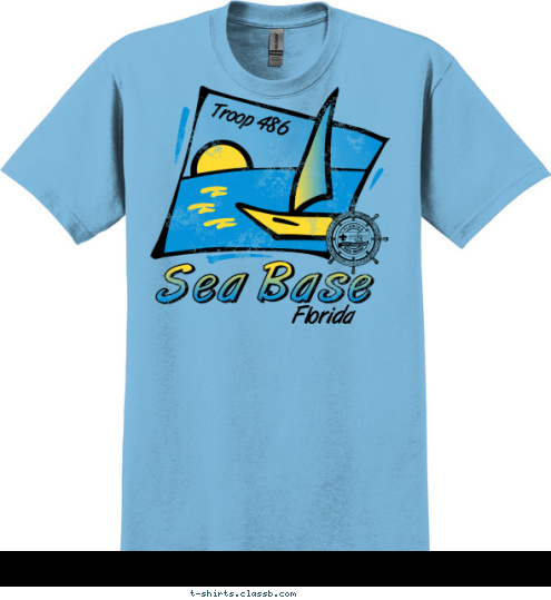 Florida Troop 486 T-shirt Design 