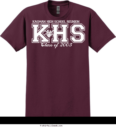 Class of 2005 KHS kagman high school reunion T-shirt Design 