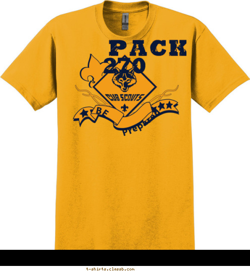 Pack
 270 BE  Prepared T-shirt Design 