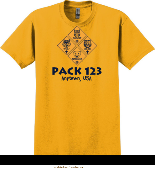 Anytown, USA PACK 123 T-shirt Design 