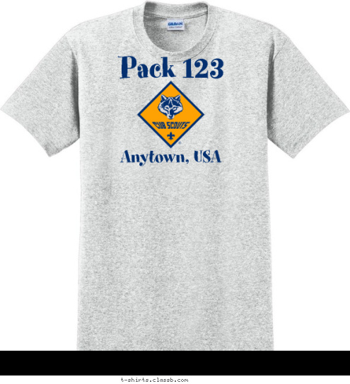 Anytown, USA Pack 123 T-shirt Design 