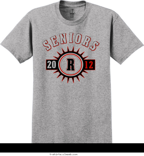 20 12 R SENIORS T-shirt Design SP998