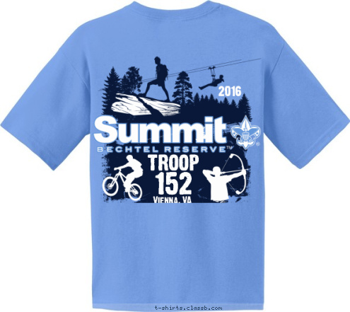 Vienna, VA 2016
 152 Vienna, VA TROOP 152 TROOP T-shirt Design 