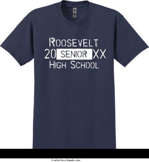 09 20 SENIOR High School Roosevelt T-shirt Design SP999