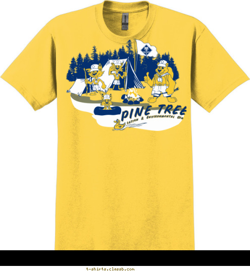 Education & Environmental Center PINE TREE T-shirt Design 