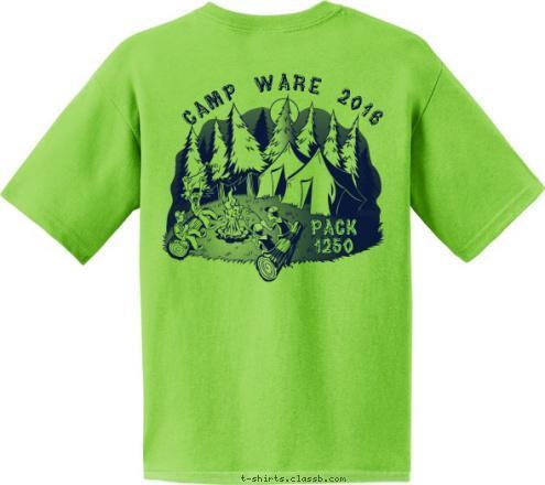 PACK 
1250 CAMP WARE 2016 T-shirt Design 