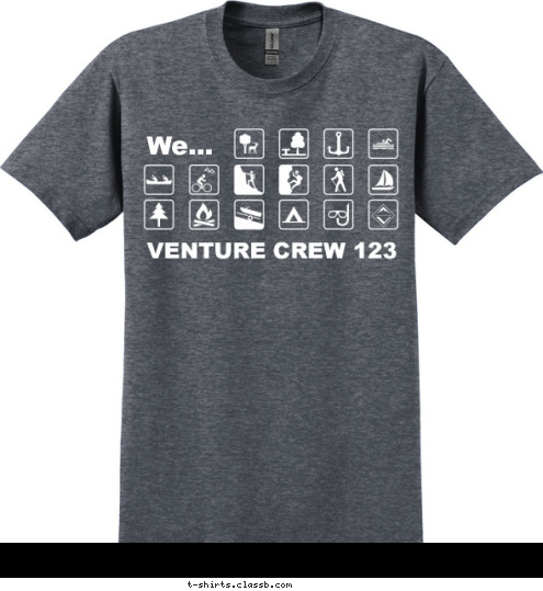 We... VENTURE CREW 123 T-shirt Design 