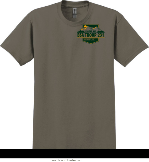 LEAD THE WAY   HICKORY, NC   BSA TROOP 231 T-shirt Design 