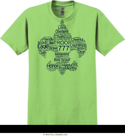 777 TROOP T-shirt Design 