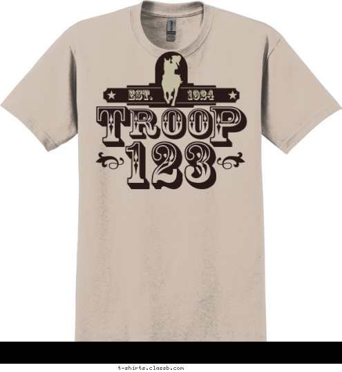 1924 EST. 123 T-shirt Design 