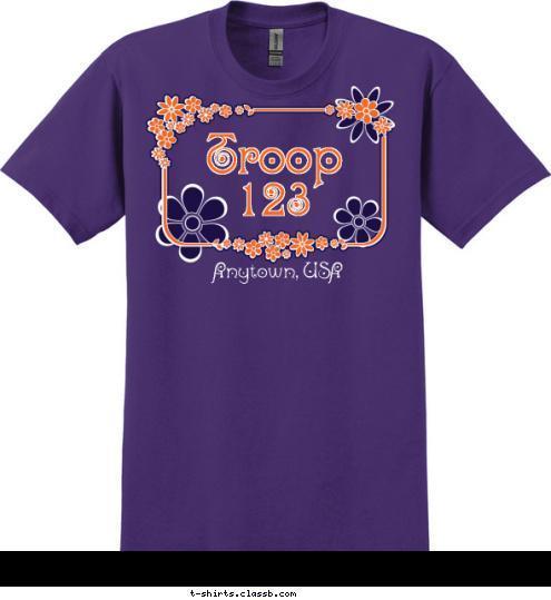 Anytown, USA Troop
123 T-shirt Design 