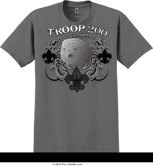 200 Issaquah, WA OOP TR T-shirt Design 