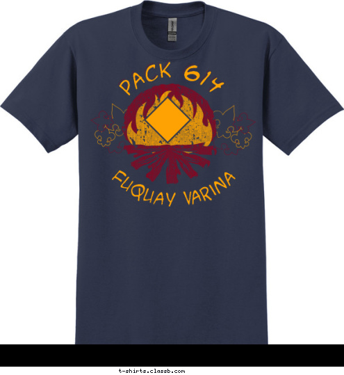 New Text PACK 614 PACK 614 Fuquay Varina T-shirt Design 