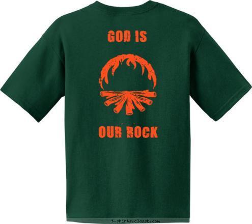 OUR ROCK GOD IS WALK WORTHY Chartered By Great Organization Yourtown, State Troop ST-1234 T-shirt Design 