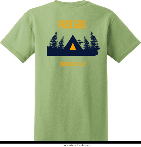 PACK 589 PACK 589 BUFORD, GEORGIA T-shirt Design 