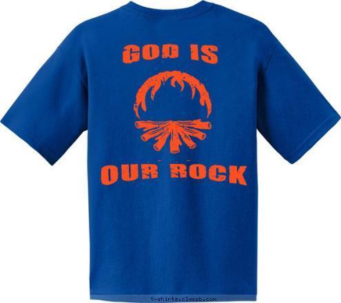 OUR ROCK GOD IS WALK WORTHY Chartered By Our Savior's Lutheran Albany, NY Troop 7 T-shirt Design 