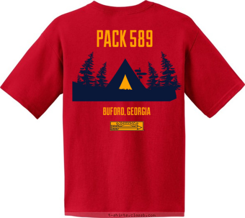 PACK 589 PACK 589 BUFORD, GEORGIA T-shirt Design 