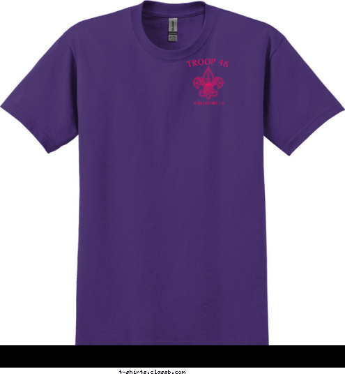 TROOP 48 SHREVEPORT, LA  TROOP 48 SHREVEPORT, LA  T-shirt Design 