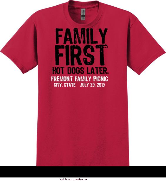 Family First, Dogs Later Shirt T-shirt Design
