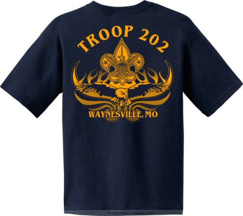 WAYNESVILLE, MO TROOP 202 WAYNESVILLE, MO TROOP 202 T-shirt Design 