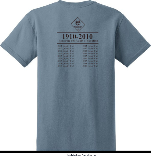 ESTAR Alpharetta, GA  Est. 2001 4417 Pack Do Your Best! T-shirt Design 