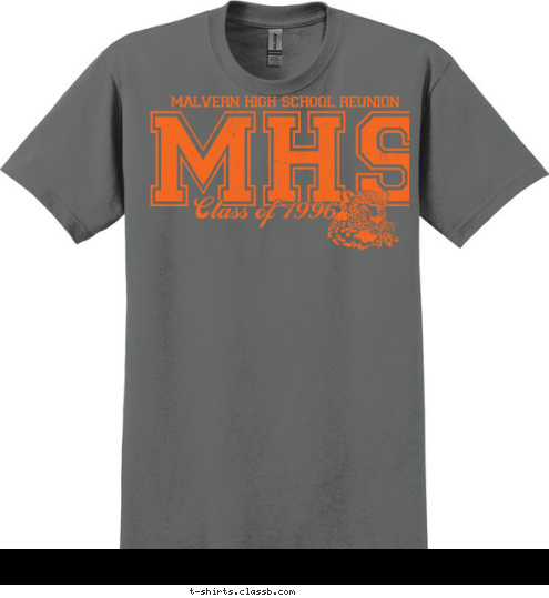 96
16 Class of 1996 MHS malvern high school reunion T-shirt Design 