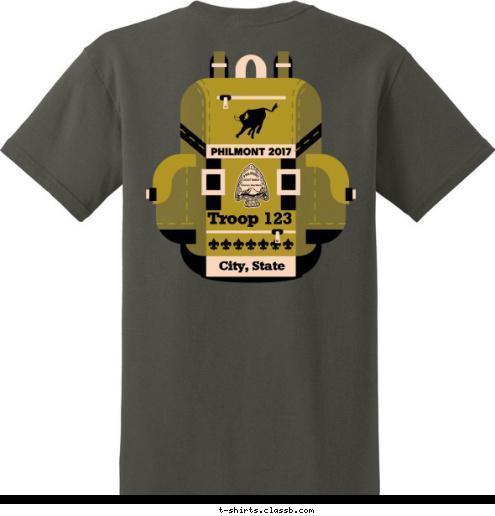 Troop 123 City, State T-shirt Design SP6615