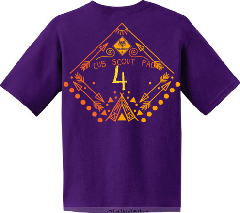 4 4 CUB SCOUT PACK T-shirt Design 