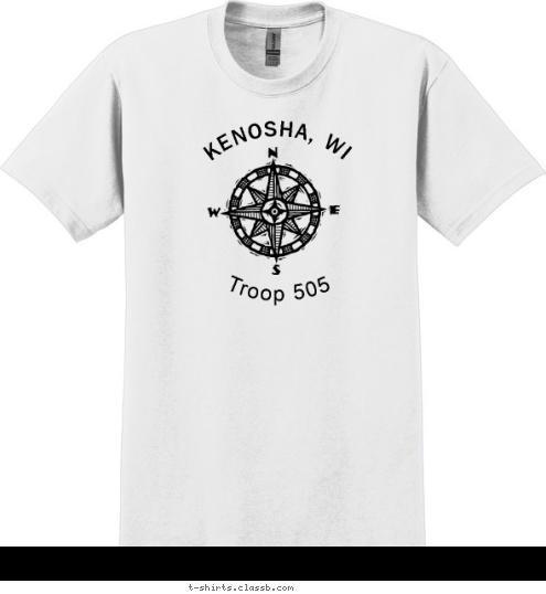 KENOSHA, WI Troop 505 T-shirt Design 