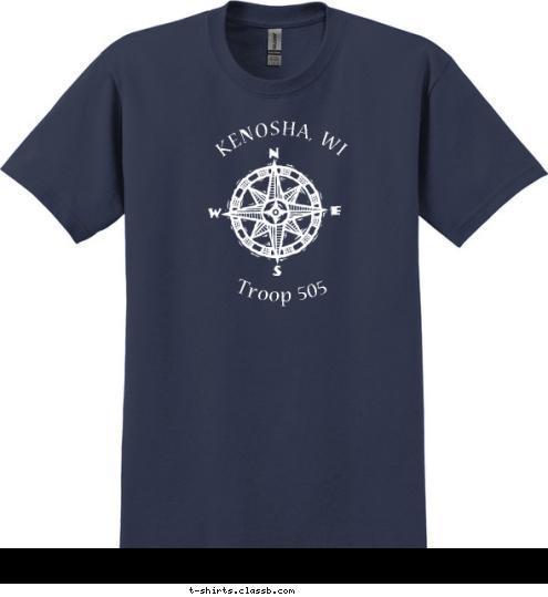 KENOSHA, WI Troop 505 T-shirt Design 