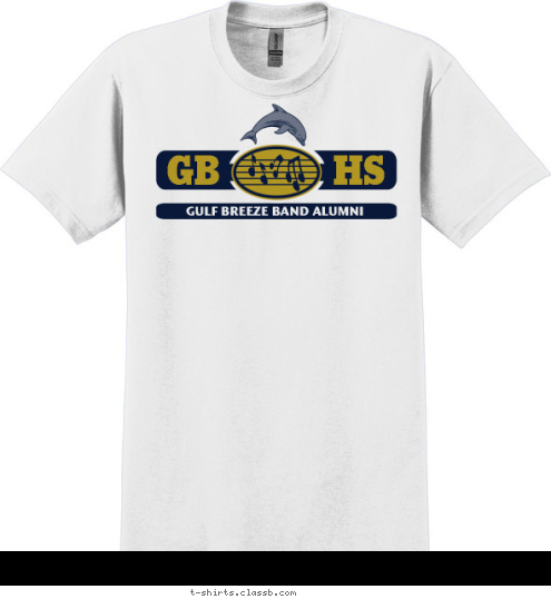 HS GB GULF BREEZE BAND ALUMNI T-shirt Design GB Band Alumni