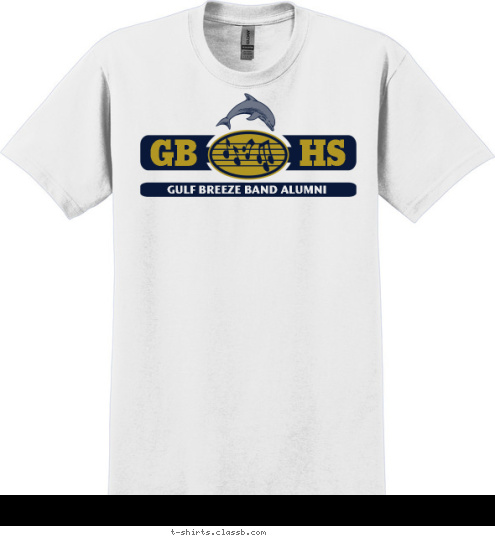 85 Color Guard HS GB GULF BREEZE BAND ALUMNI T-shirt Design CG 85