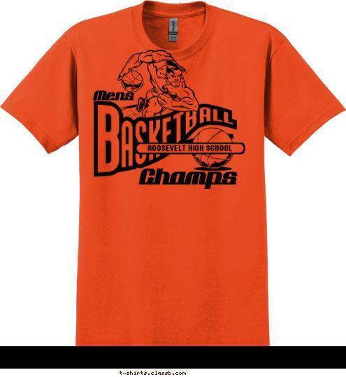 Champs Mens ROOSEVELT HIGH SCHOOL T-shirt Design SP260