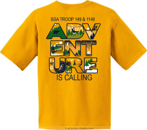 IS CALLING BSA TROOP 123 T-shirt Design SP6624