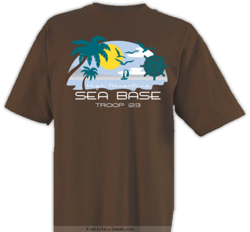 TROOP 123 SEA BASE Florida T-shirt Design SP6618