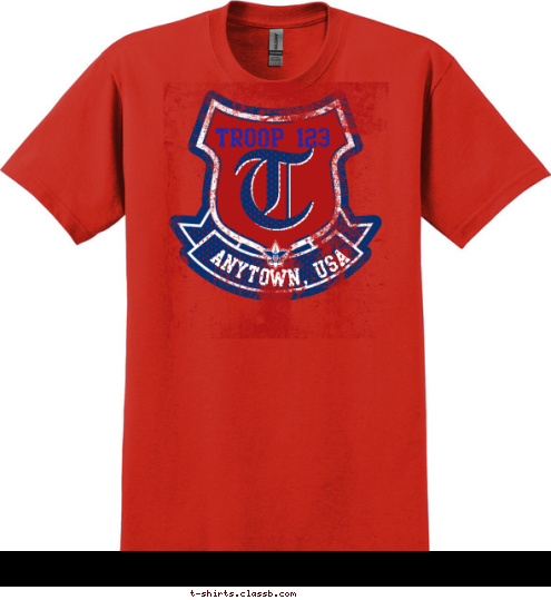 ANYTOWN, USA 123 T T-shirt Design SP6623