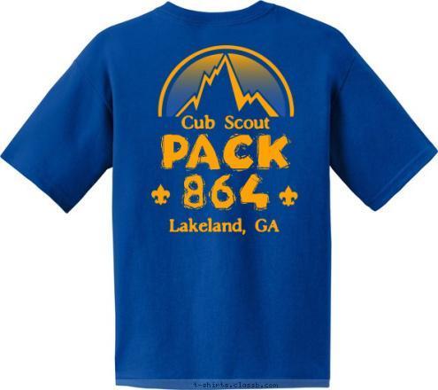 Pack 864 PACK 
864 Lakeland, GA Cub Scout T-shirt Design 