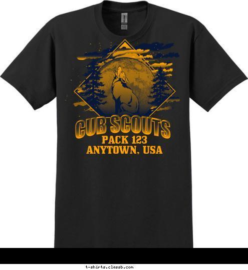 PACK 123
ANYTOWN, USA T-shirt Design 