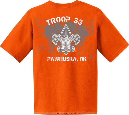 PAWHUSKA, OK TROOP 33 T-shirt Design 