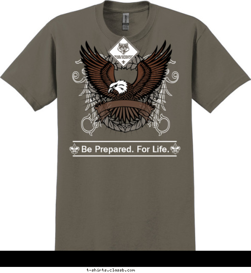 Be Prepared. For Life. PACK 30 Douglasville, GA T-shirt Design 