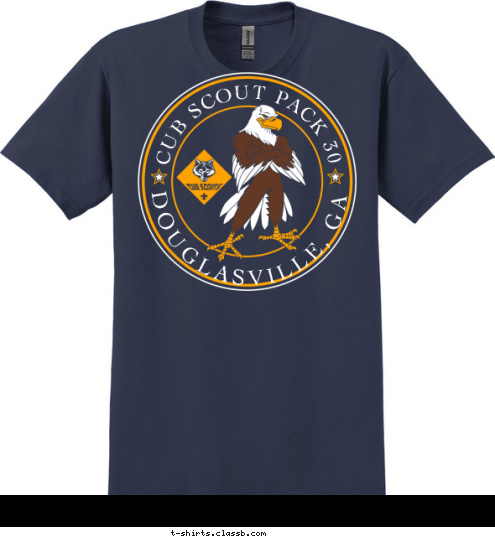 DOUGLASVILLE, GA CUB SCOUT PACK 30 T-shirt Design 