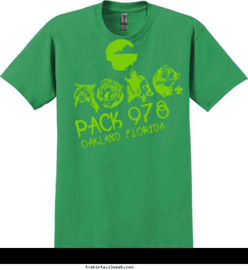 OAKLAND  FLORIDA PACK 978 T-shirt Design 