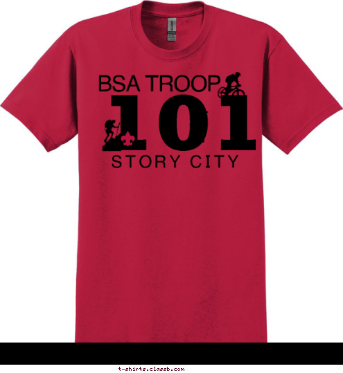 101 STORY CITY BSA TROOP T-shirt Design 