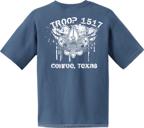 Custom T shirt Design Troop 1517 Drip