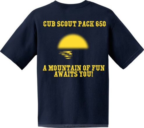 A mountain of fun awaits you!

  Cub Scout Pack 650

 Peachtree Corners, GA PACK 650 T-shirt Design 