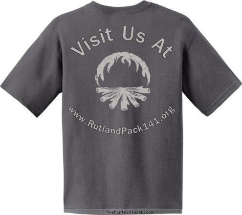 www.RutlandPack141.org Visit Us At RUTLAND, MA 141 PACK T-shirt Design 