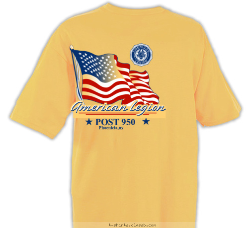 Post 950 POST 950 Phoenicia,ny American Legion American Legion American Legion T-shirt Design 